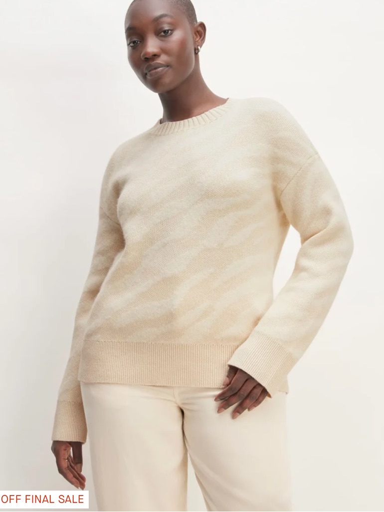 Everlane Soft Cream Crewneck Sweater